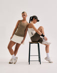 Oncourt Slim Tank Top - Off White