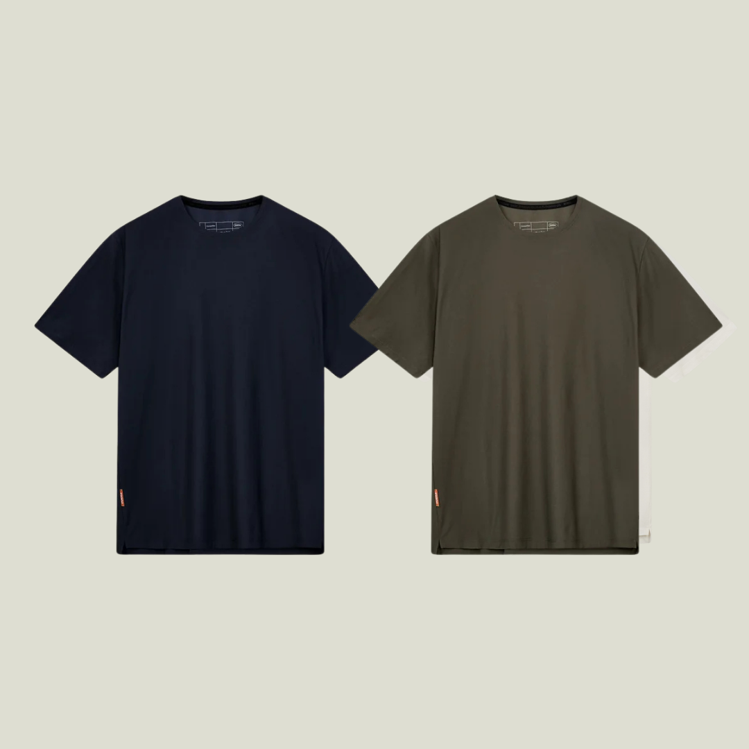 Oncourt Breathe T-shirt 2-pack - Army &amp; Navy
