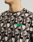 Oncourt Breathe Camou T-Shirt - Camou-Grün Print