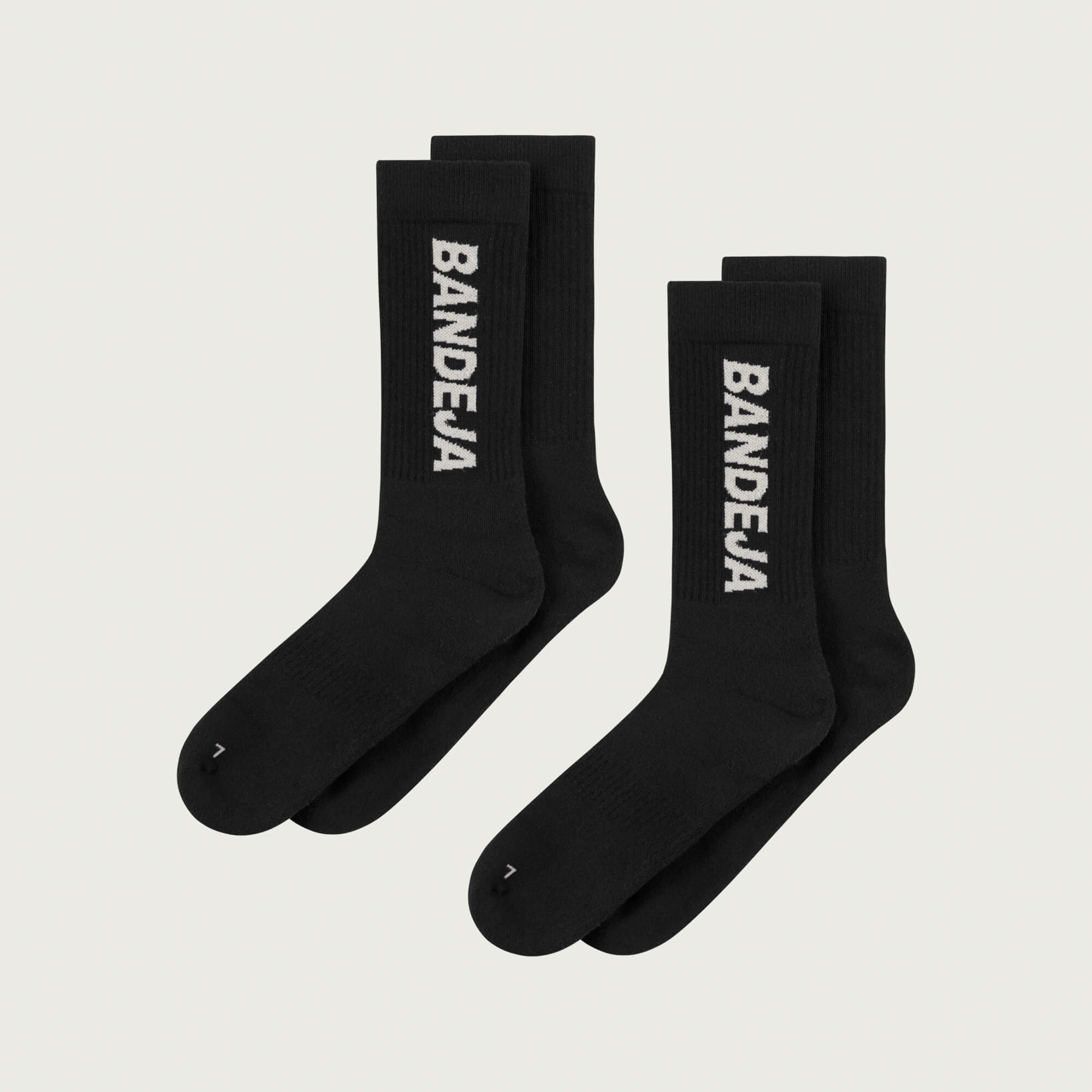 2-pack Padel Crew Socks - Schwarz