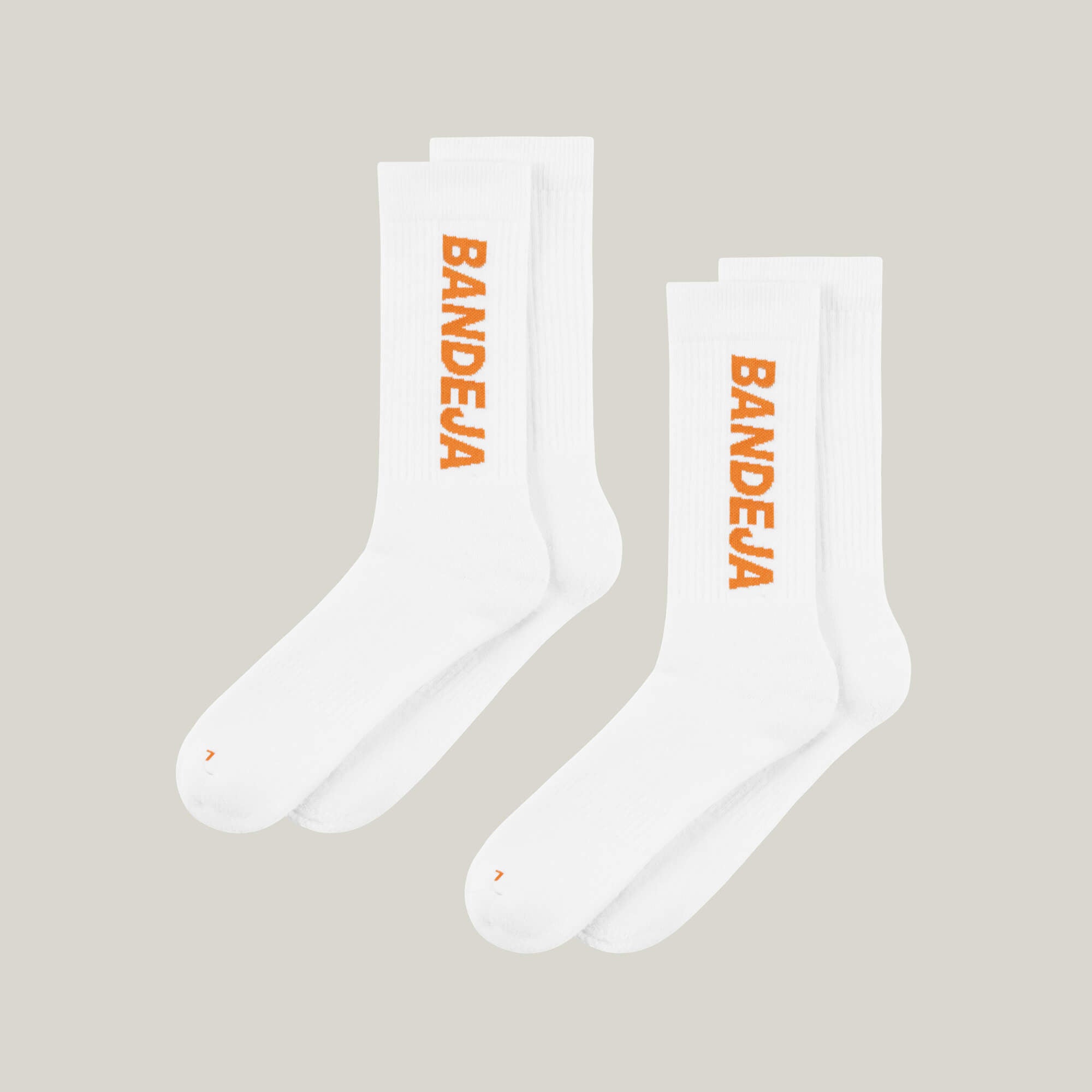 2-pack Padel Crew Socks - Weiß