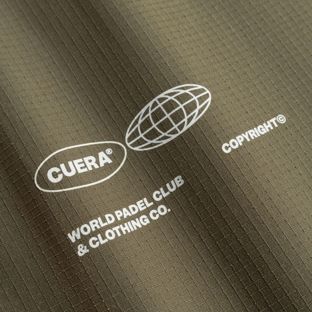 Cuera Active Cuera Track Pants in Army, logo print detail