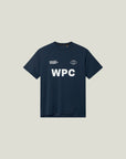 Cuera Active WPC Light Weight T-Shirt in Navy, flat lay front view