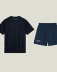 Cuera Breathe Active Unifrom in Navy, flat lay front view