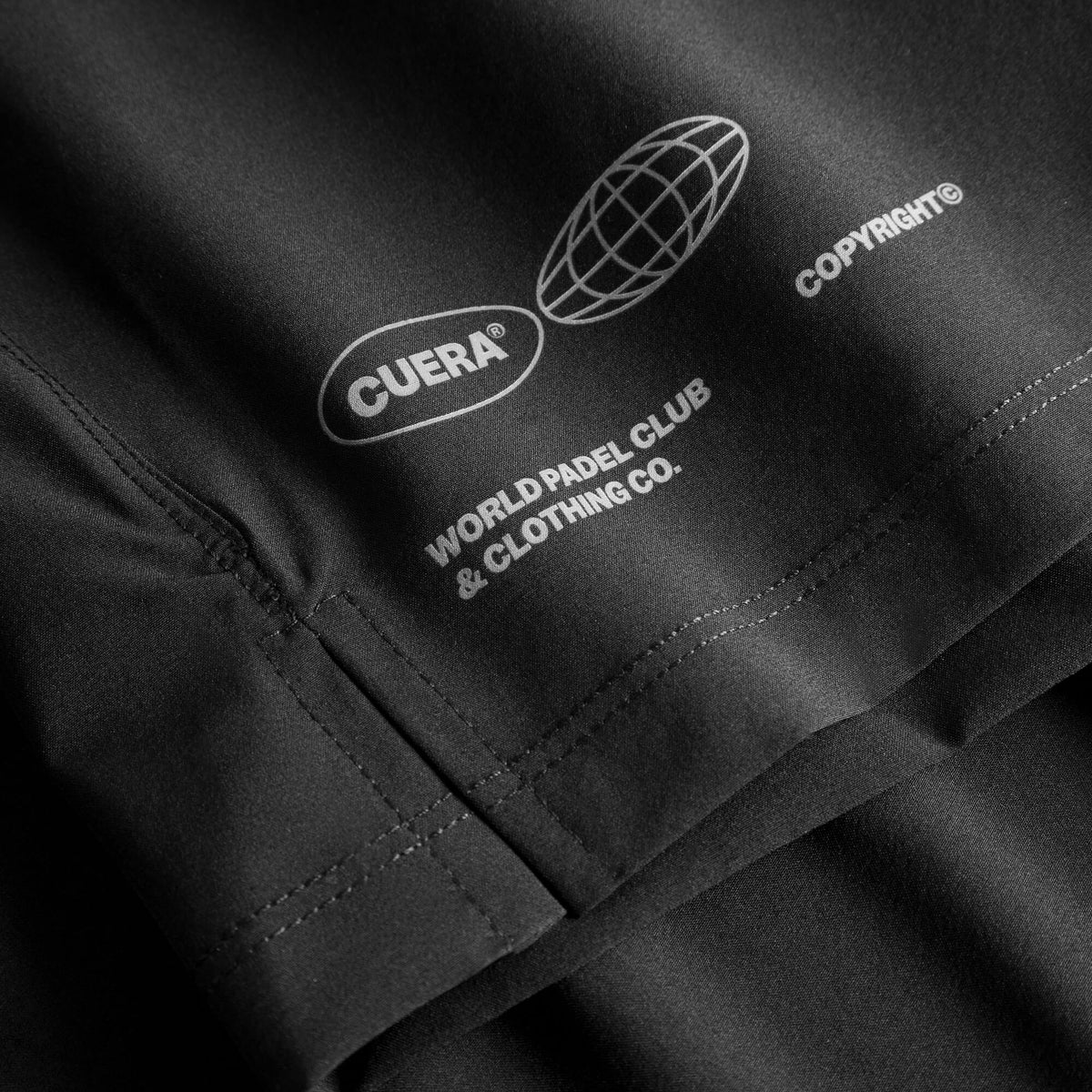 Cuera Oncourt Shorts &amp; Light Weight T-Shirt  Black Bundle, logo print detail
