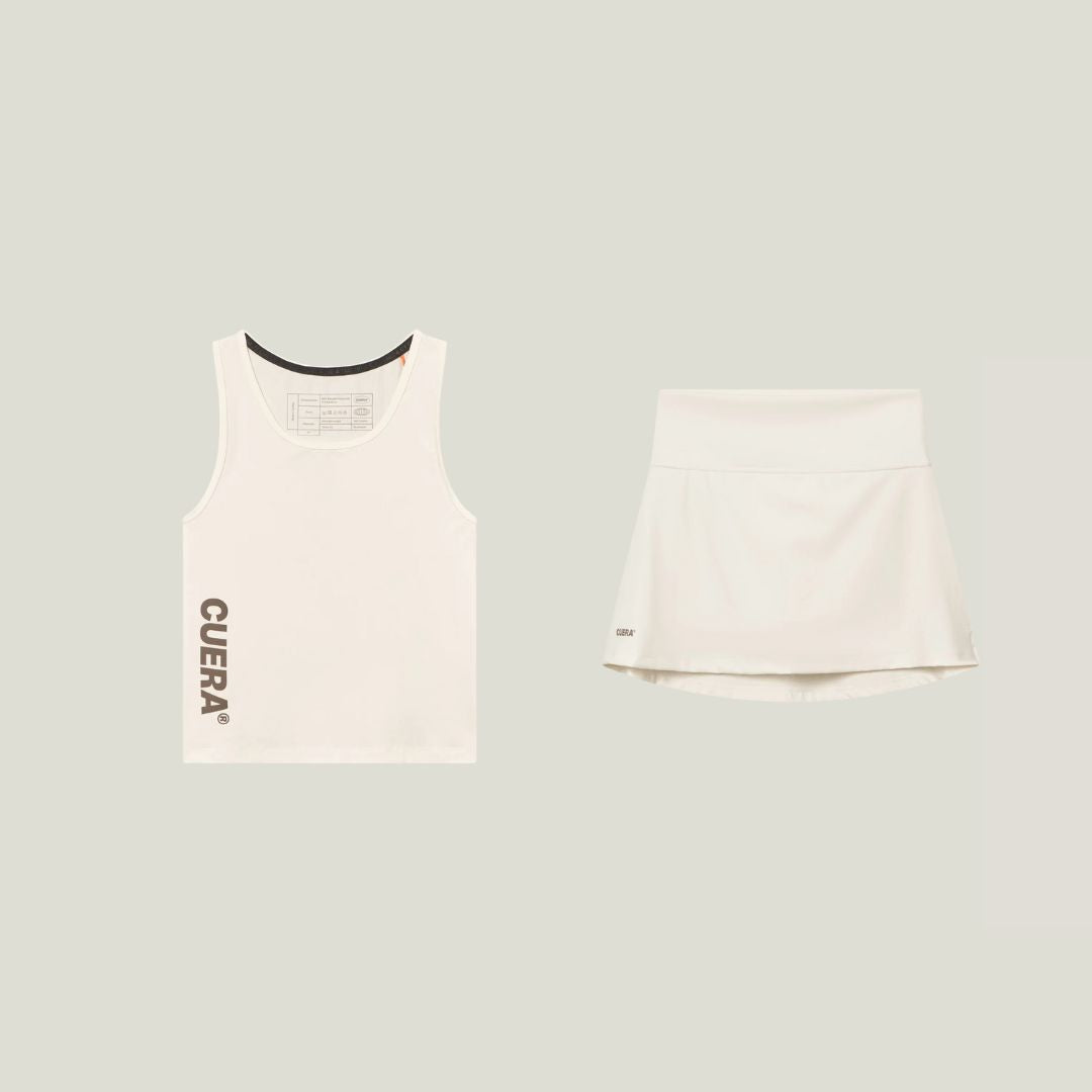 Cuera Oncourt Slim Tank Top &amp; Oncourt Cuera Skirt 2-in-1, flat lay front view