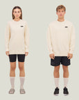 Relaxed Offcourt Crew P - Off-White